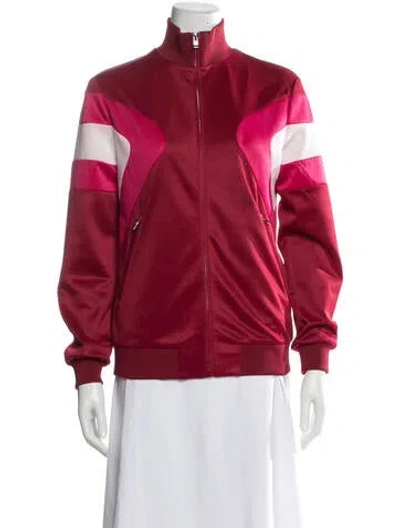 Pre-owned Maje Bomber Jacket In Pink/red