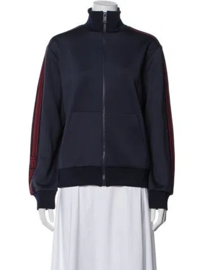 Pre-owned Maje Bomber Jacket W/ Tags In Blue
