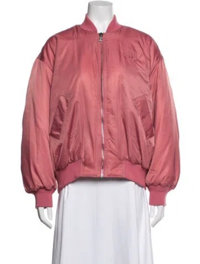 Pre-owned Maje Bomber Jacket W/ Tags In Pink