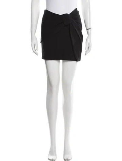 Pre-owned Maje Bow Accents Mini Skirt In Black