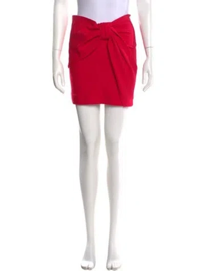 Pre-owned Maje Bow Accents Mini Skirt In Pink