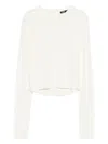 Maje Pullover Mit Schleife In White