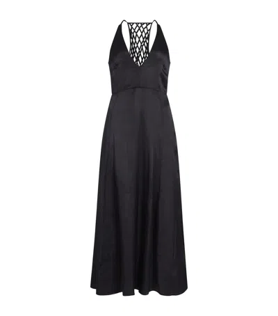 MAJE BRAIDED-BACK MAXI DRESS