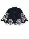 Maje Broderie Anglaise-detail Shirt In Blue