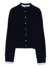 Maje Button-front Collared Cardigan In Black
