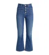 Maje Button-up Flared Jeans In Blue