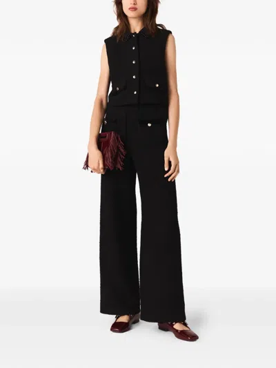 MAJE BUTTONED-POCKET TROUSERS