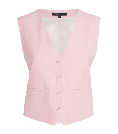 MAJE BUTTONED WAISTCOAT