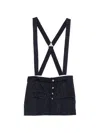 Maje Button-embellished Playsuit In Blue