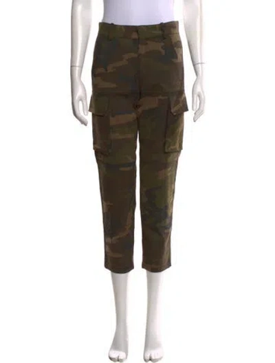Pre-owned Maje Camouflage Print Skinny Leg Pants W/ Tags In Brown