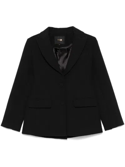 Maje Canvas Blazer In Black