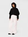 Maje Cape-effect Cardigan In Black