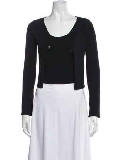 Pre-owned Maje Cardigan Set Sweater In Black