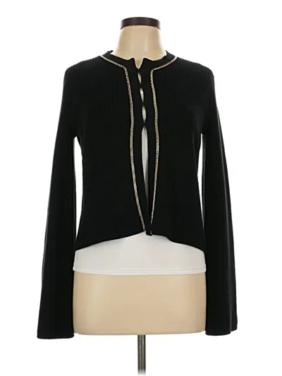 Pre-owned Maje Cardigan Sweater In Black