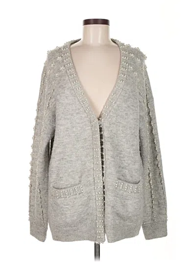 Pre-owned Maje Cardigan Sweater In Gray