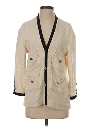 Pre-owned Maje Cardigan Sweater In Ivory