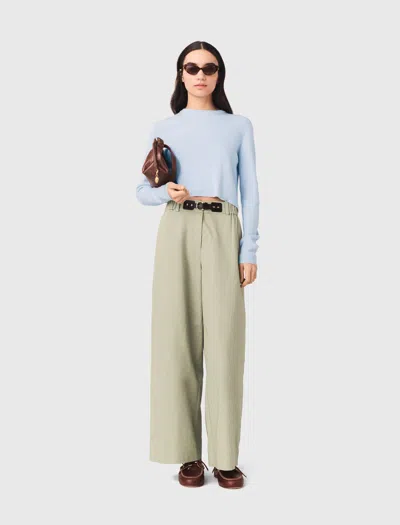 Maje Cargo Pants In Green