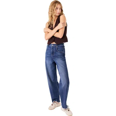 Maje Carrot Jeans With Twilly In Blue
