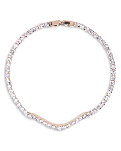 Maje Cascade Crystal Diamante Flex Bracelet In Gold