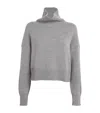 Maje Cashmere-blend Rollneck Sweater In Black