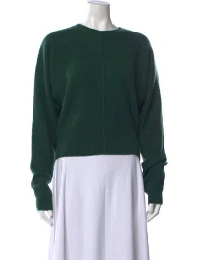 Pre-owned Maje Cashmere Crew Neck Sweater In Green