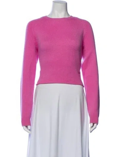 Pre-owned Maje Cashmere Crew Neck Sweater In Pink