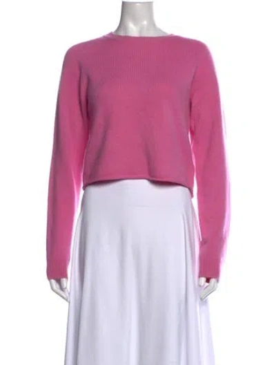 Pre-owned Maje Cashmere Crew Neck Sweater In Pink