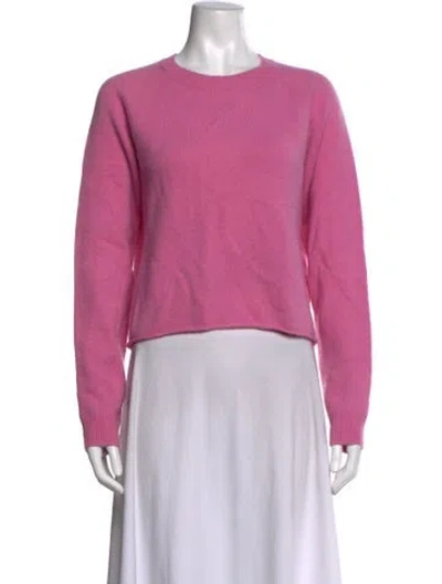 Pre-owned Maje Cashmere Crew Neck Sweater In Pink