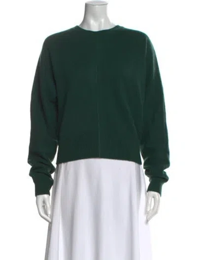 Pre-owned Maje Cashmere Crew Neck Sweater W/ Tags In Green