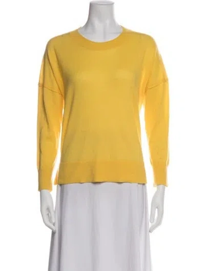 Pre-owned Maje Cashmere Crew Neck Sweater In Yellow