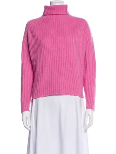 Pre-owned Maje Cashmere Striped Sweater In Pink
