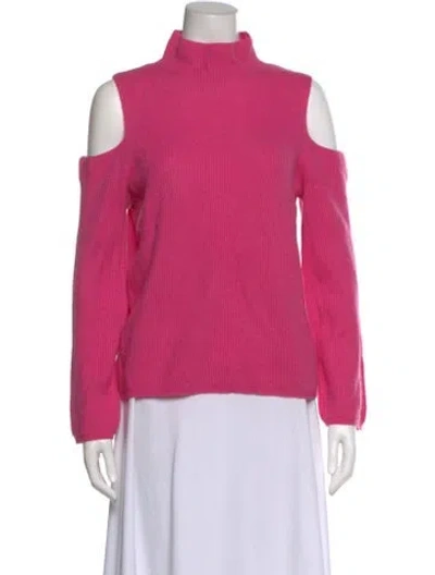 Pre-owned Maje Cashmere Turtleneck Sweater W/ Tags In Pink