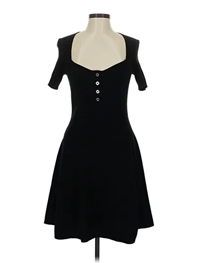 Pre-owned Maje Casual Dress In Black