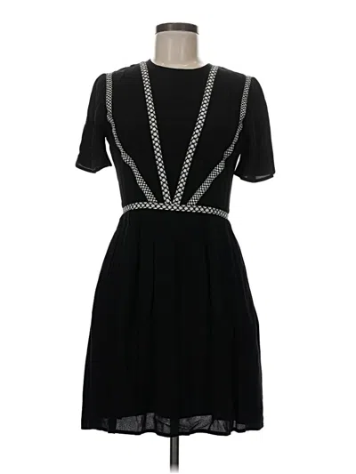 Pre-owned Maje Casual Dress In Black