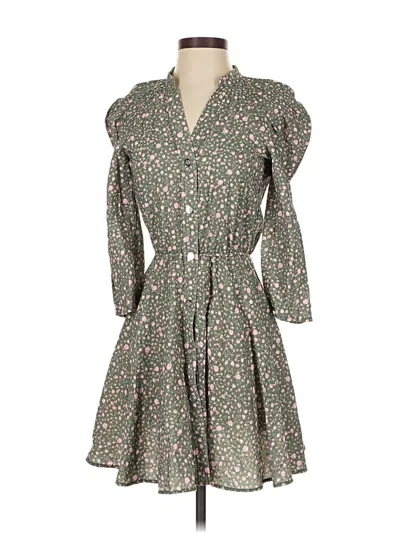 Pre-owned Maje Casual Dress In Green