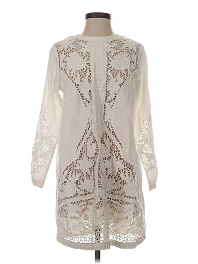 Pre-owned Maje Casual Dress In Ivory