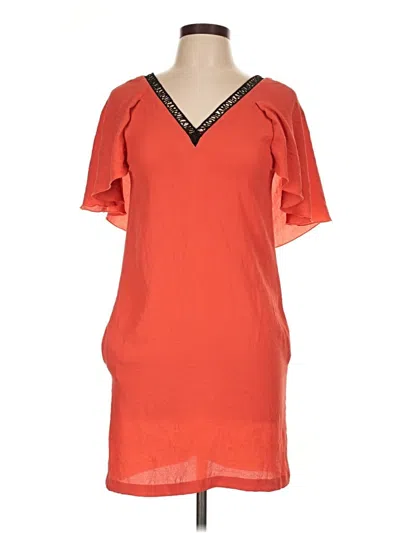 Pre-owned Maje Casual Dress In Orange