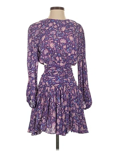Pre-owned Maje Casual Dress In Purple