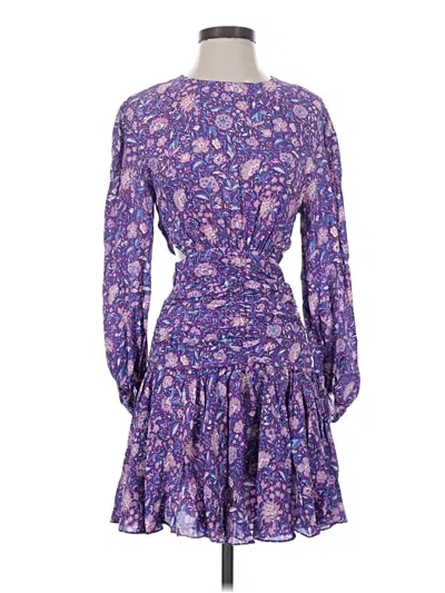 Pre-owned Maje Casual Dress In Purple