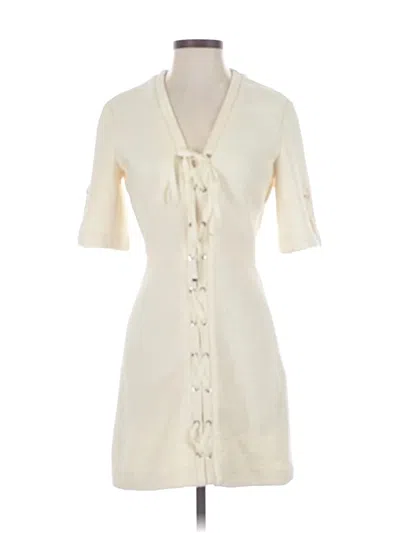 Pre-owned Maje Casual Dress In White