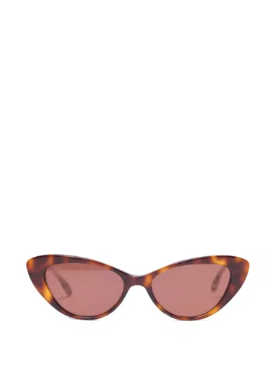 Maje Cat-eye Frame Sunglasses In Brown