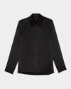 Maje Silk Shirt In Black