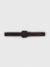Maje Suede Belt In Black