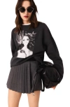 Maje Celine Dion Sweatshirt In Gray