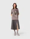 Maje Celine Dion T-shirt In Gray