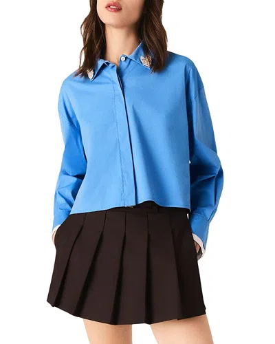 Maje Ceva Shirt In Blue