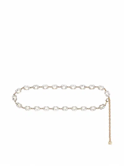 Maje Chain Belt With Gold Links Golden/silver