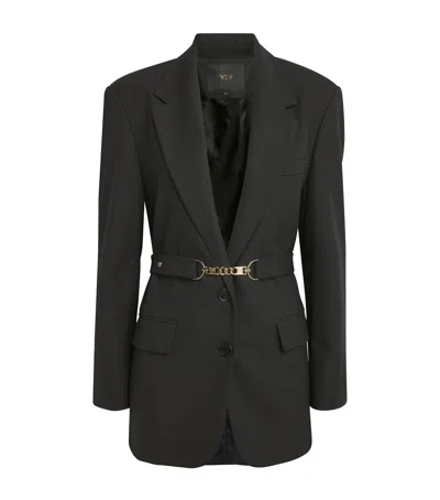 Maje Chain-detail Blazer In Black