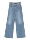 Maje Chain-embellished Flared Jeans In Blue