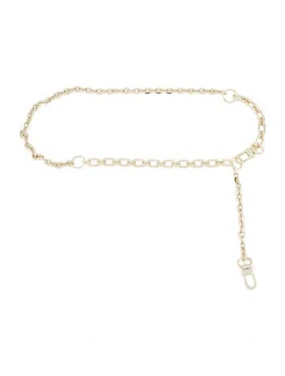 Pre-owned Maje Chain Shoulder Strap In Gold